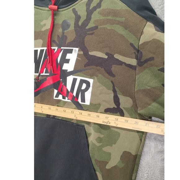 Nike Air Jordan Mens Pullover Sweater Camo Size Small Draw Stings Hoodie - Picture 3 of 9